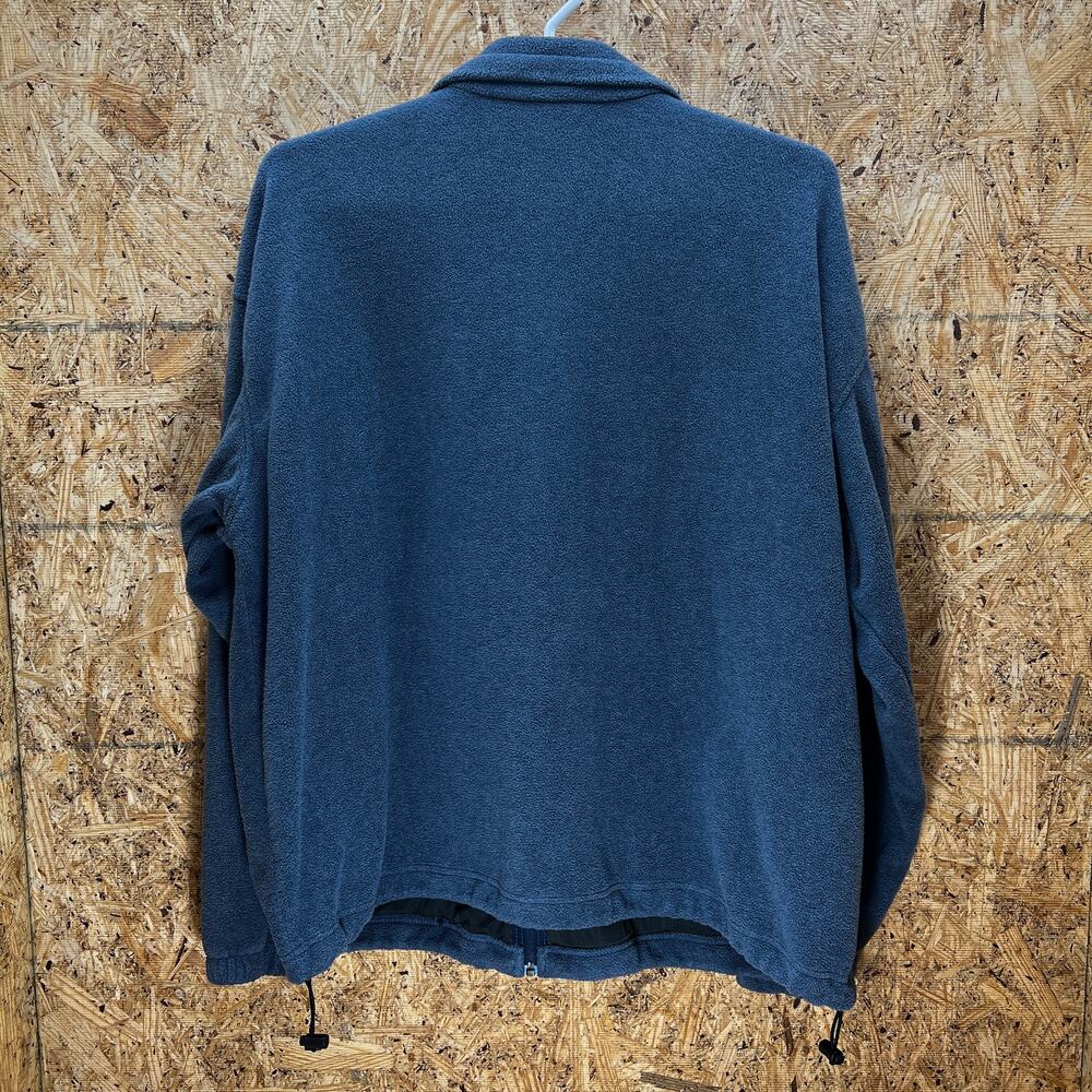 Columbia Polyester Viscose Blue-Gray Solid Long Sleeve Fleece Jacket Mens XXL - Picture 2 of 5